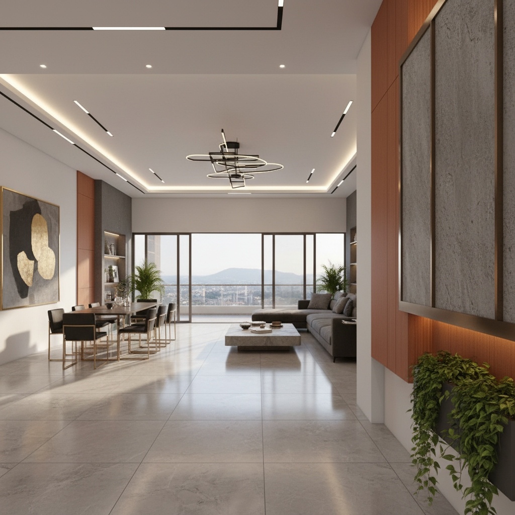 Luxury Interior with Valley View